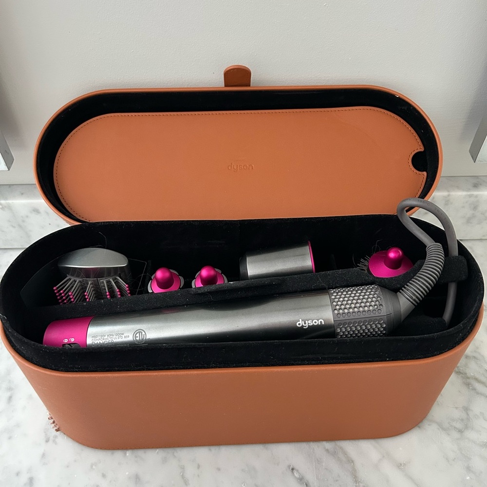 Dyson Hair Styling Set with Pink and Gray